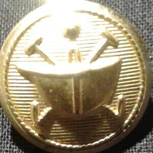 NEW! Vintage Polo Ralph Lauren gold-tone metal blazer button- Iconic